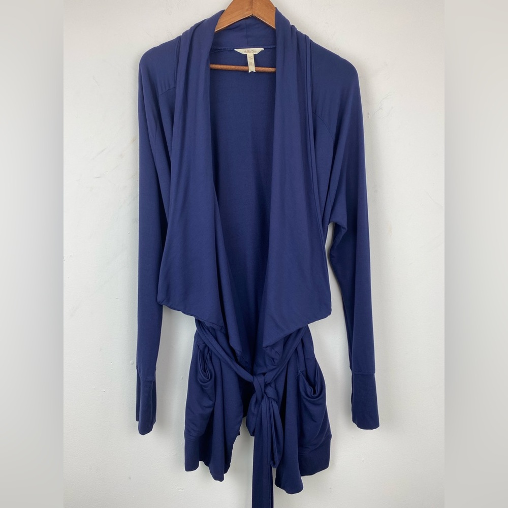 Matilda Jane size Large Women’s Blue That’s A Wrap Jacket Cardigan